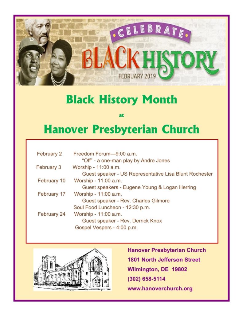 2019 Black History Month - Hanover Presbyterian ChurchHanover ...