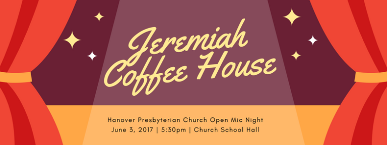 Jeremiah Coffee House – June 3, 2017